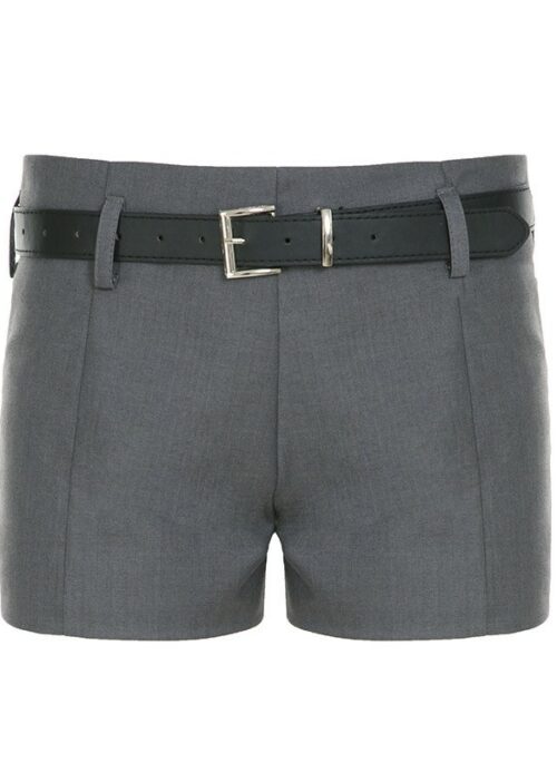 Grey Low-Rise Mini Shorts | Seulgi - Red Velvet