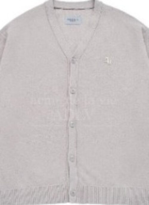 JEONGHAN x acme de la vie - Symbol Logo Rivet Terry Cardigan | Grey