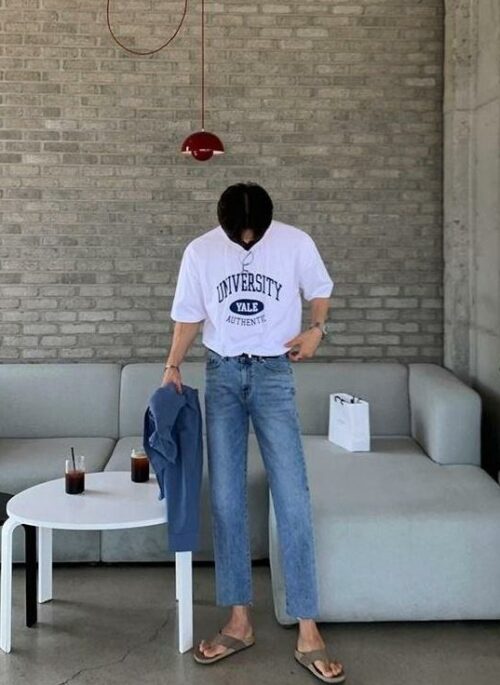 Lightweight Denim Relaxed Fit Pants