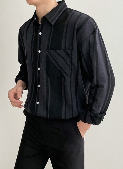 Stylish Black Long Sleeve Shirt