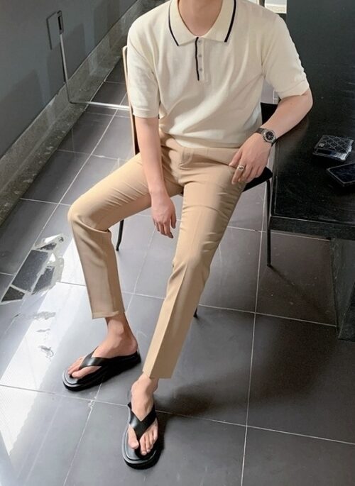 Summer Knit Polo Shirt