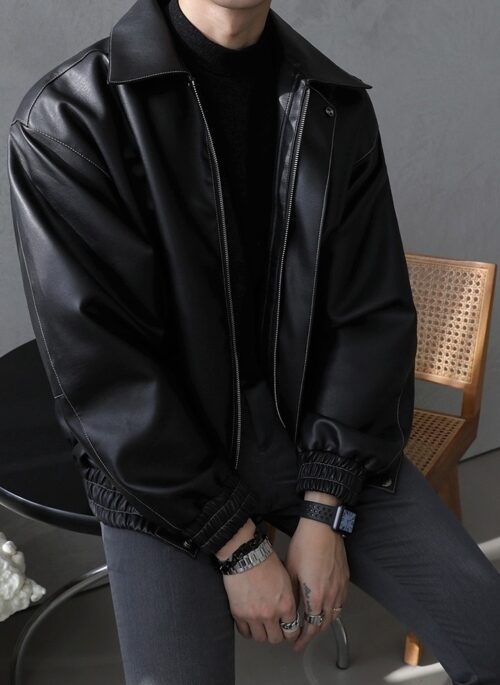 Trendy Loose Motorcycle Jacket