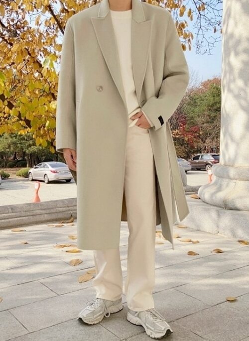 Trendy Wool Coat In Thick Fabric