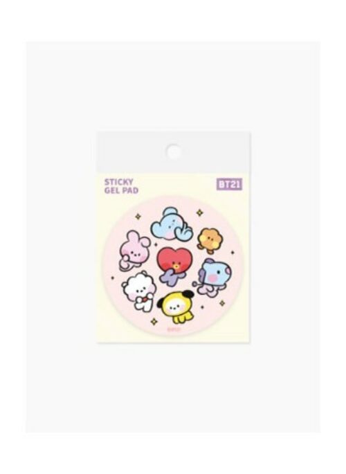 BT21 Line Friends Collaboration - Minini Sticky Gel Pad | Pink