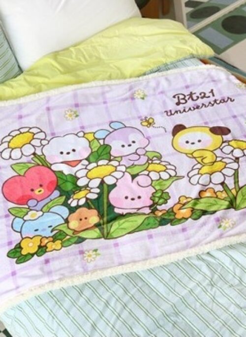 BT21 x Monopoly Collaboration Merch - Minini Flower Blanket