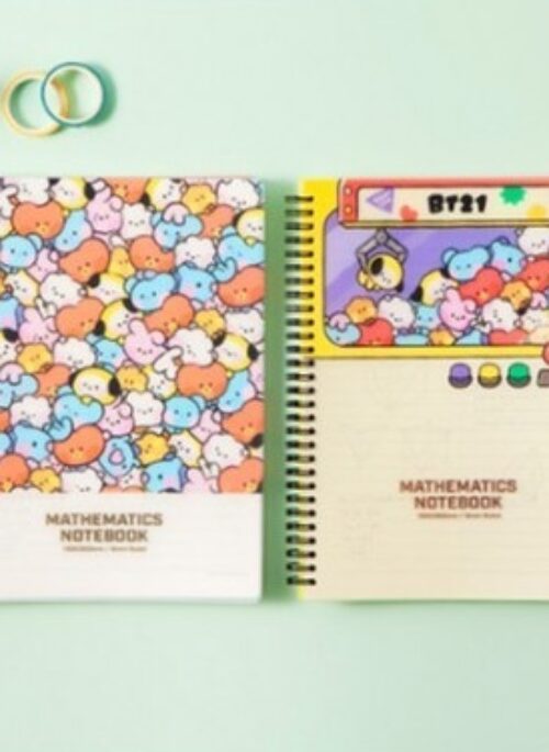 BT21 x Studio Eight Collaboration – 8mm Mathematics Notebook