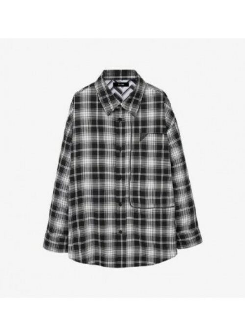 BTS x SYSTEM Collaboration – Back Block Check Shirt
