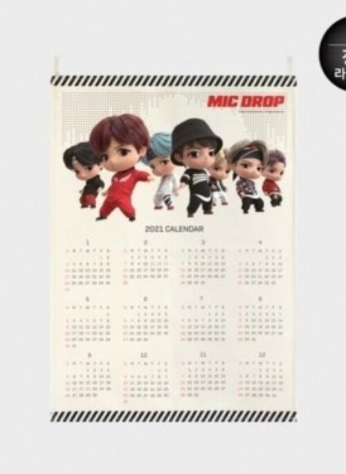 BTS x TinyTAN Merch – MIC Drop 2021 Wall Calendar