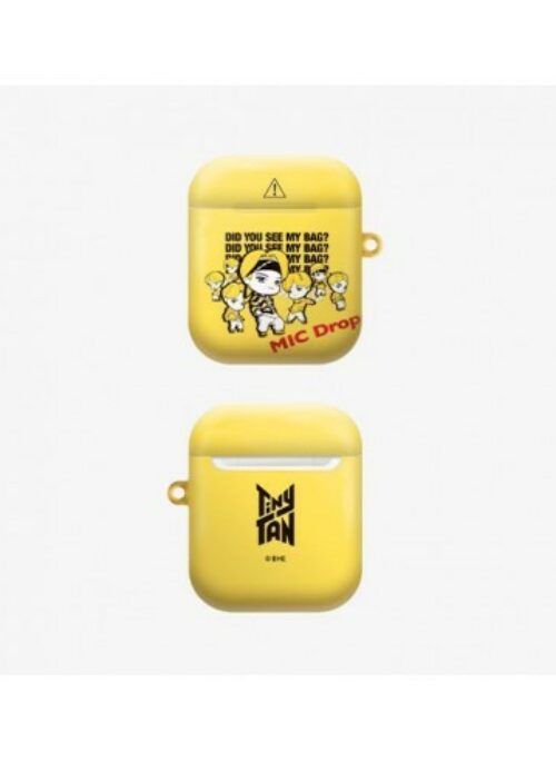 BTS x TinyTAN Merch – Mic Drop Yellow Airpods Case