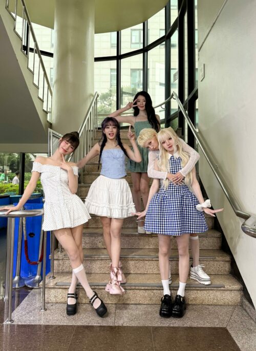 Blue Plaid Collared Dress | Yuqi – (G)I-DLE