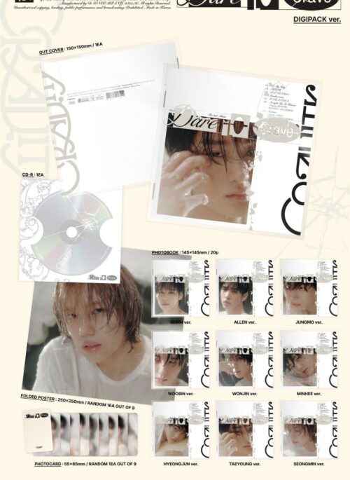 CRAVITY 2nd Album - DARE TO CRAVE | Digipack, Random version