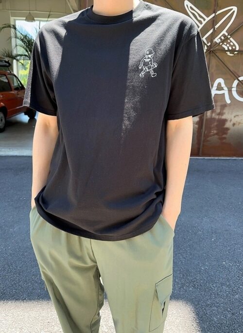 Cartoon Print Short Sleeve Loose T-Shirt