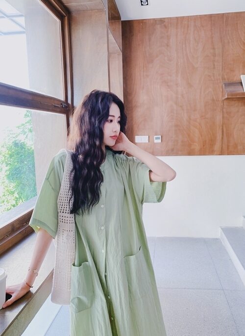 Elegant Long Shirt And Wide Leg Pants Set