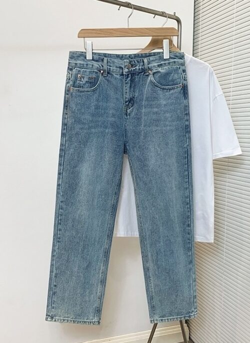Light Blue Loose Denim Pants