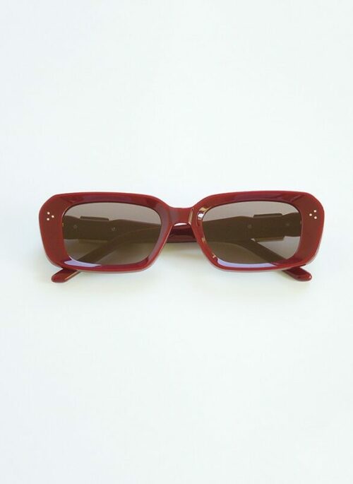 Red Square Gem Frame Sunglasses | J-Hope – BTS