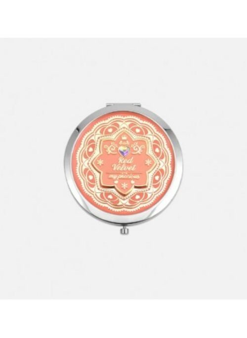 Red Velvet Antique Hand Mirror