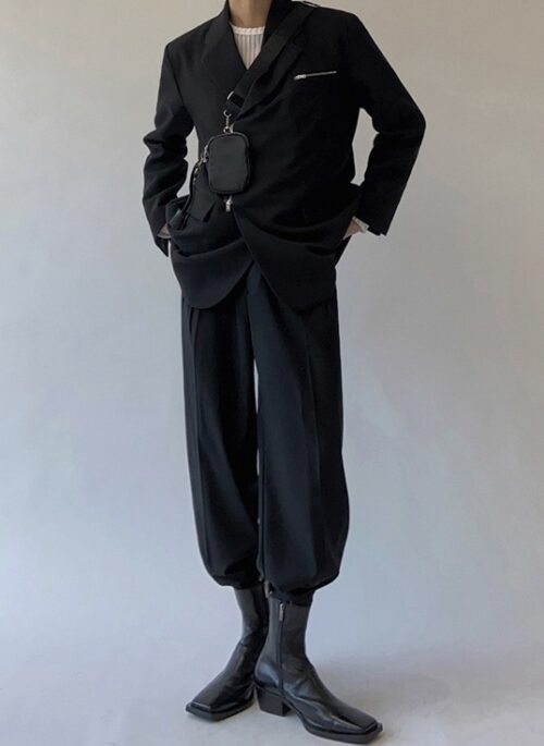 Relaxed Fit Casual Wideleg Trousers