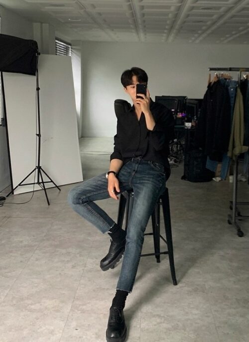 Trendy Slim Denim Pants