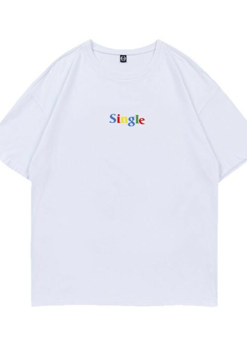 White 'SINGLE' Printed T-Shirt | J-Hope - BTS