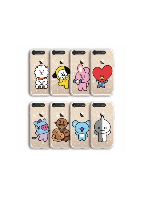BT21 Merch – Clear Light Up Soft Case For iPhone 7 / 8