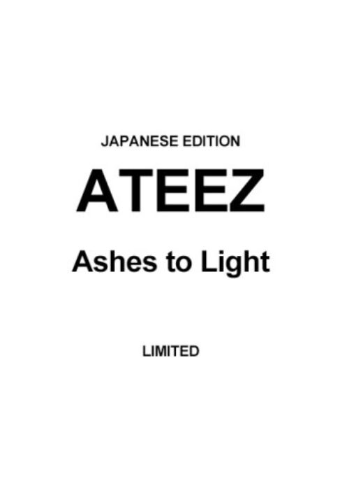 ATEEZ Album - Ashes to Light | Limited edition