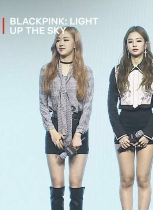 Black And white Plaid Bow Neckline Shirt | Rose - BlackPink