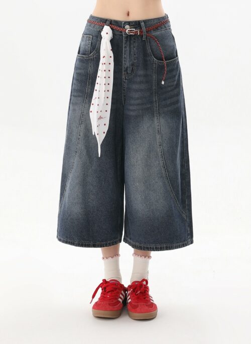 Distressed Denim Casual Shorts Trendy Summer Style