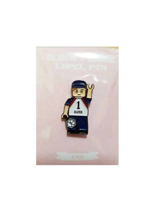 EXO Merch – DIY Block Figure Lapel Pin : SUHO