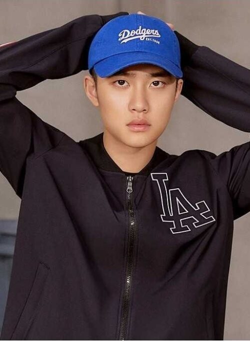 EXO x MLB New Crew – Basic Cover Fit Slider Curve Control Cap Blue