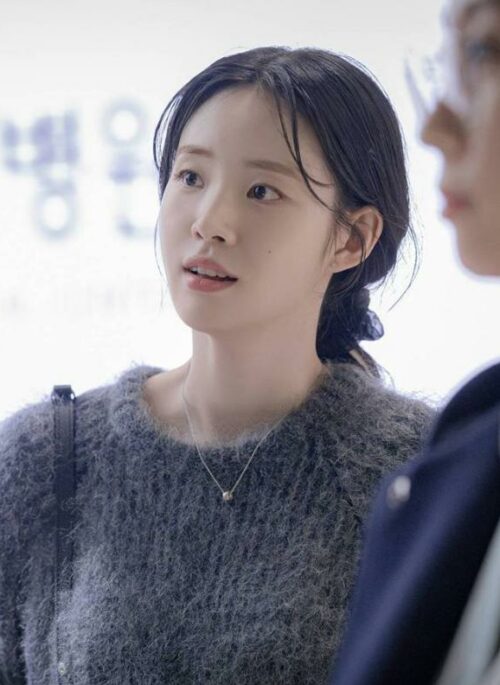 Grey Cozy Winter Sweater | Pyo Nam Kyung - Resident Playbook