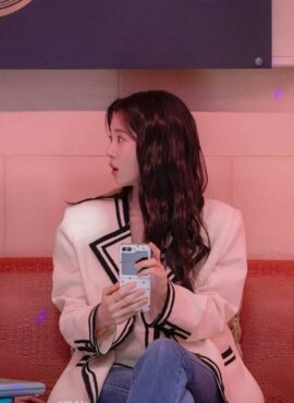 White Contrast Linings Blazer Jacket | Pyo Nam Kyung – Resident Playbook