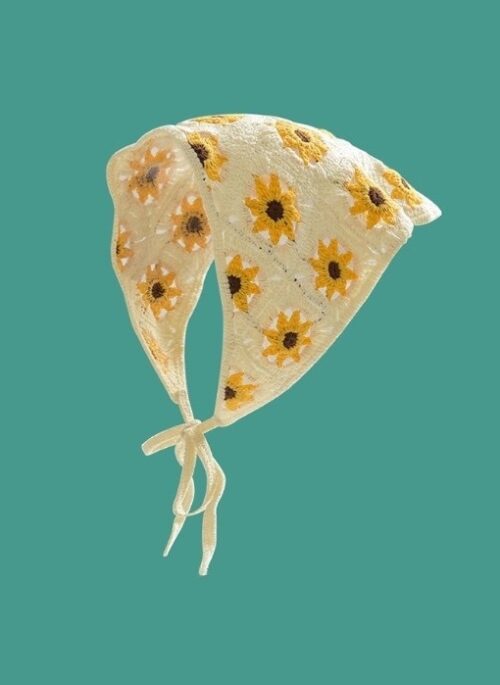 Yellow Daisy Crochet Headscarf | Dahyun – TWICE