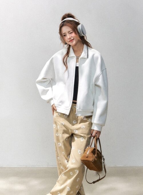 Airy Layer Zip Up Casual Sport Jacket
