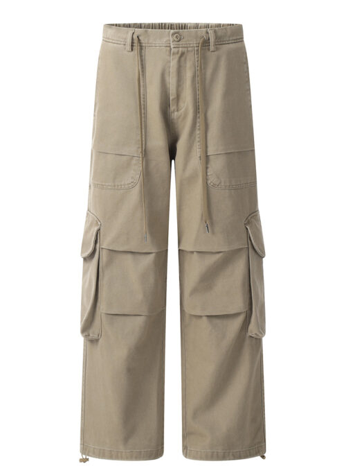 Beige Adjustable Hem Cargo Pants | Soobin – TXT