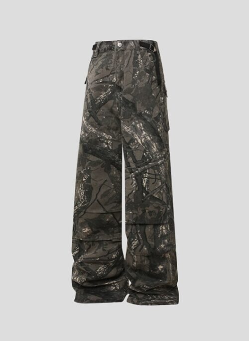 Brown Branch Camouflage Pants | TWICE
