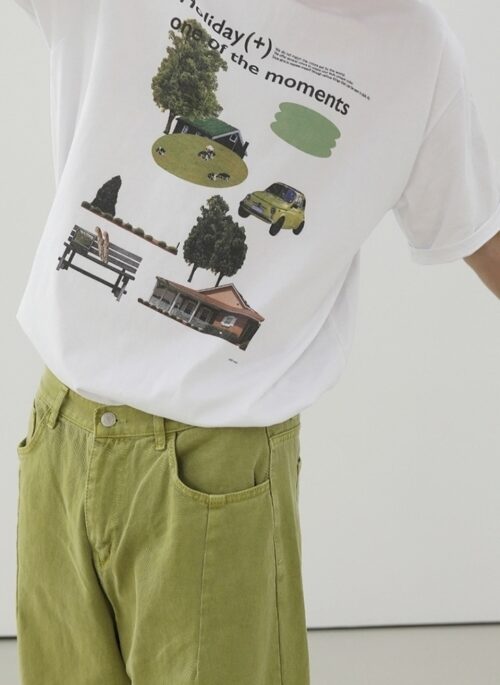 Cartoon Print Casual Cotton T-Shirt