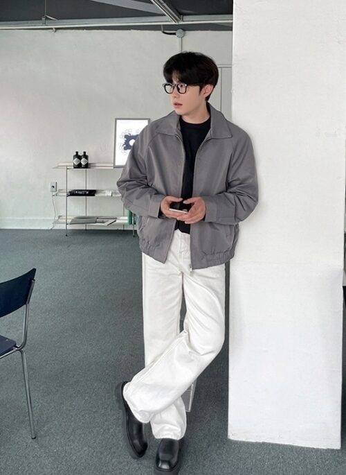Casual Loose Zipup Jacket
