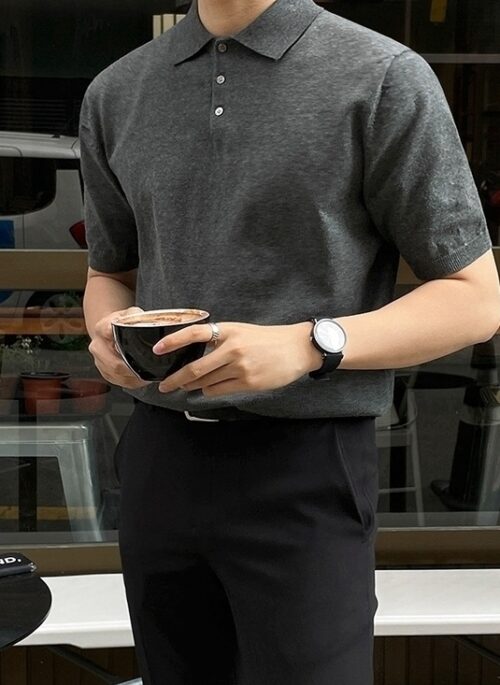 Classic Knit Polo Shirt