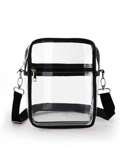 Clear Crossbody Concert Zipper Bag