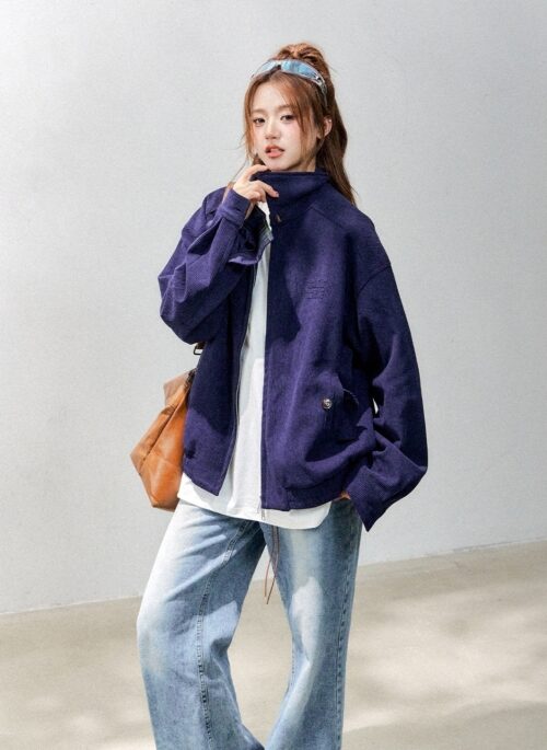 Corduroy Casual Utility Jacket Chic Relaxed Fit