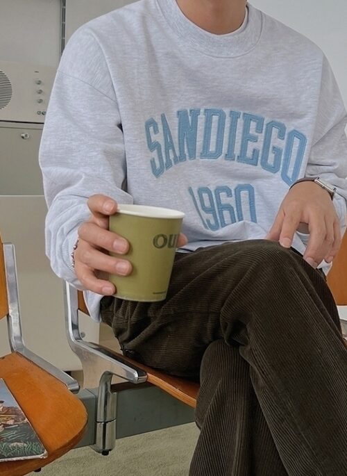 Embroidered Cotton Pullover Sweatshirt