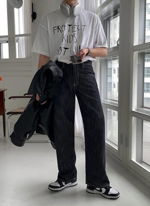Graffiti Print Loose Fit T-Shirt