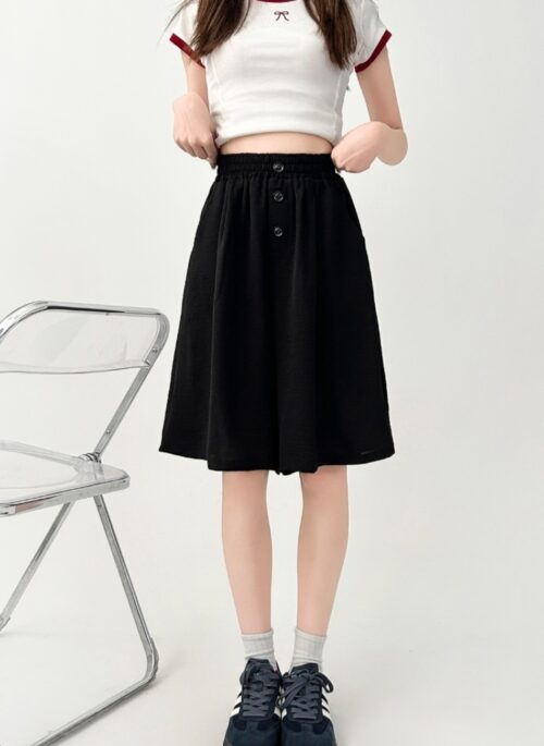 High Waist Loose Fit Summer Shorts Skirt Pants
