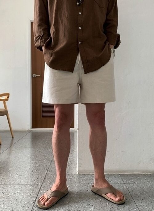 Linen Casual Beach Shorts