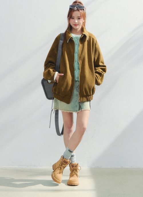 Nordic Vintage Collared Casual Jacket
