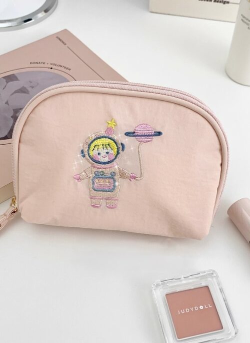 Pink Astronaut Mini Cosmetic Pouch