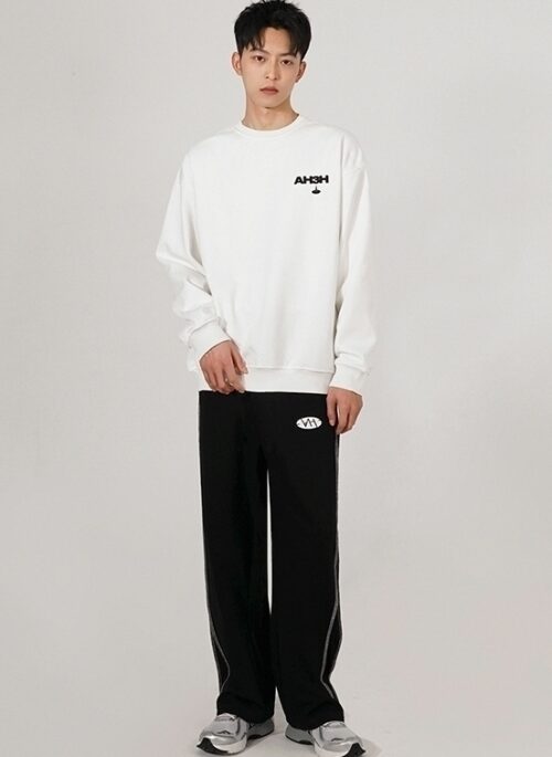 Premium Cotton Letter Print Sweatshirt