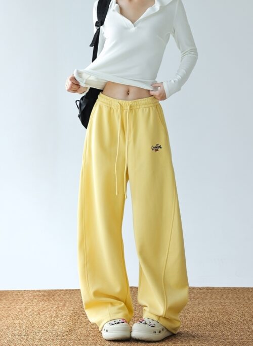 Relaxed Vibe Banana Wide Leg Casual Pants