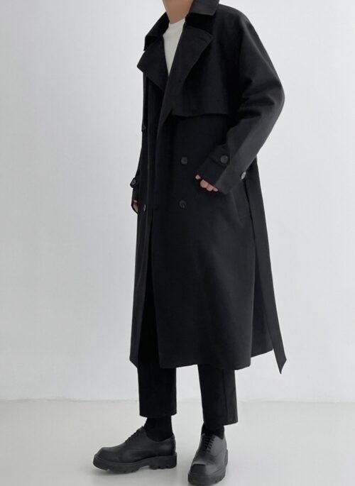 Trench Coat Loose Doublebreasted Casual