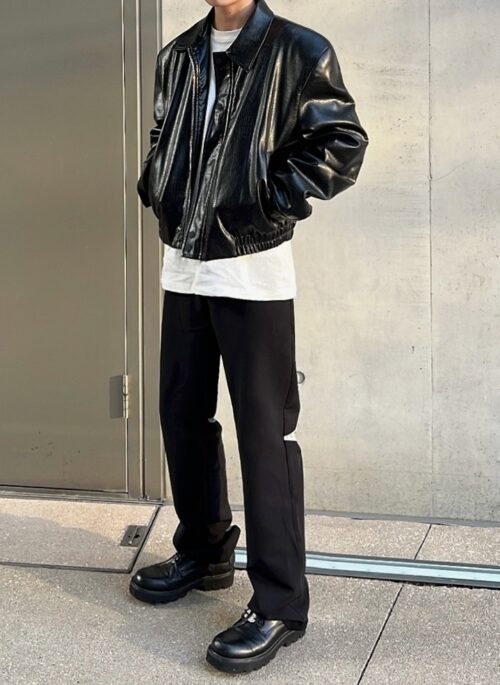 Vintage Colorblock Relaxed Fit Trousers